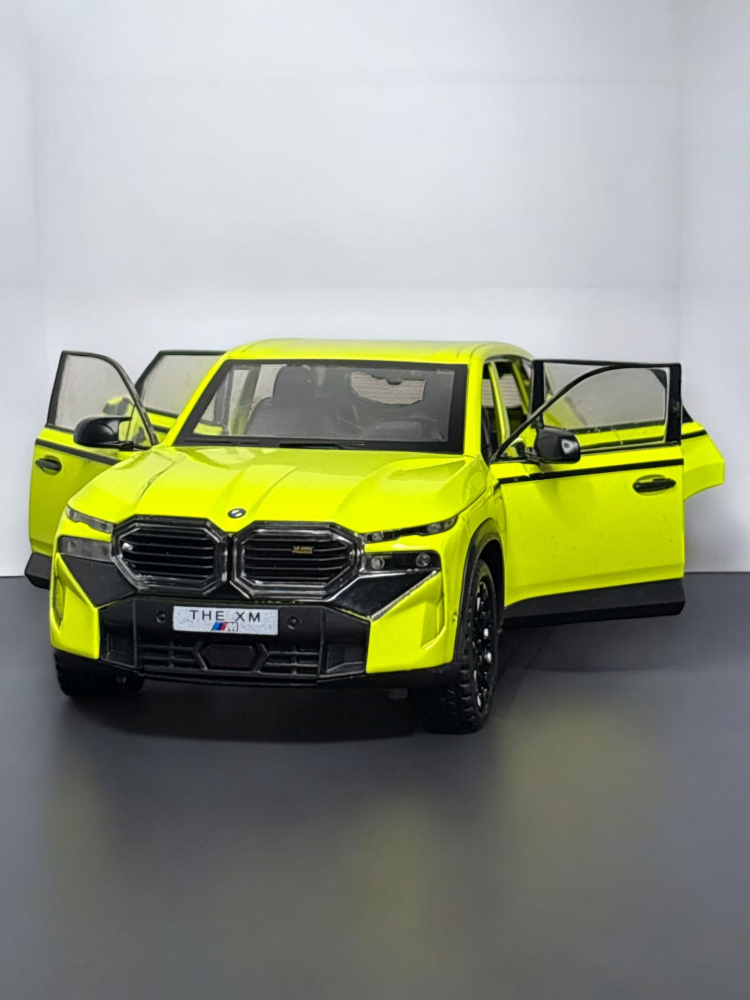 Macheta BMW XM, Fum pe Baza de Apa, Grila, Faruri si Stopuri Luminoase, din Metal, cu Lumini si Sunete realistice de Motor si Alarma, Volan Functional, cu Functie Pull-Back, cu Functie de Deschidere a [17]