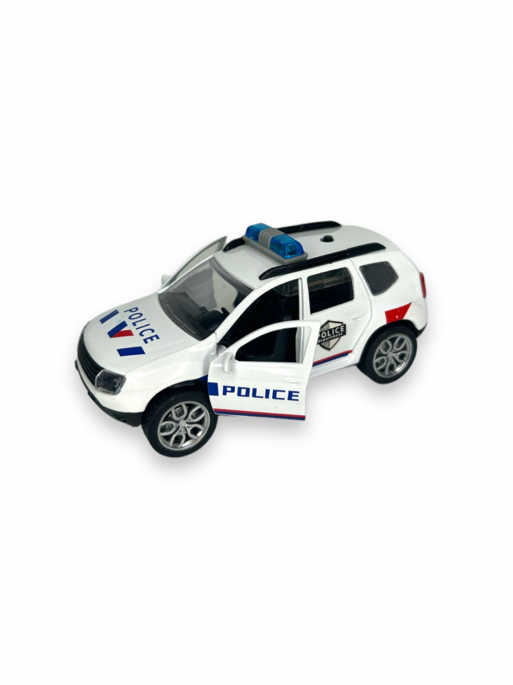Macheta Dacia Duster de Politie, Metal, 1:38, cu Lumini si Sunete, cu Functie Pull-Back, cu Functie de Deschidere a Usilor, iStan® [1]