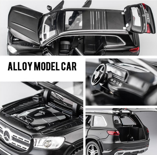 Macheta GLS 580, Portbagaj Detasabil, Faruri si Stopuri Luminoase, din Metal, cu Lumini si Sunete realistice de Motor si Alarma, Volan Functional, cu Functie Pull-Back, cu Functie de Deschidere a Usil [11]