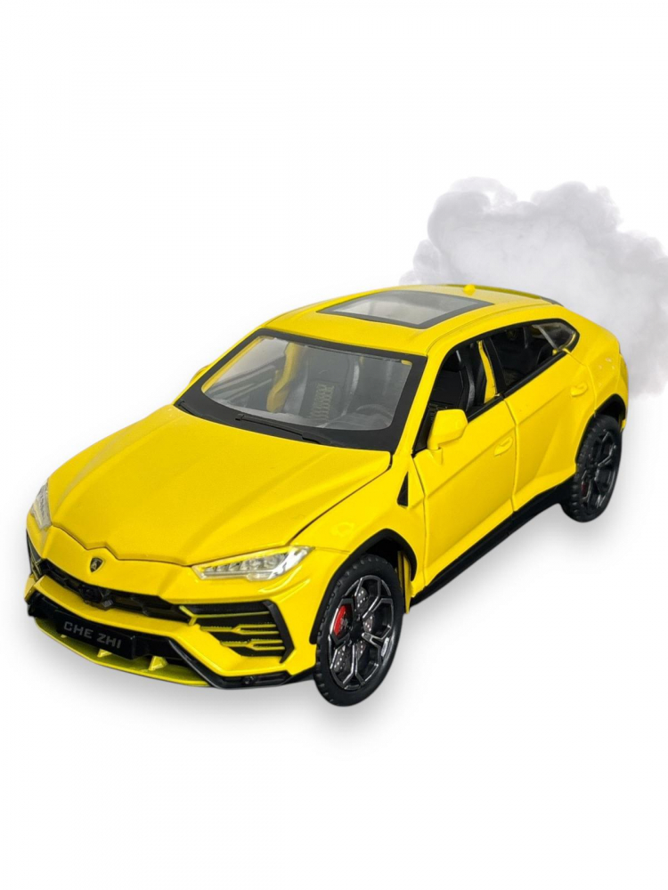 Macheta Lamborghini Urus, Fum pe Baza de Apa, din Metal, cu Lumini si Sunete realistice de Motor si Alarma, cu Functie Pull-Back, cu Functie de Deschidere a Usilor [1]