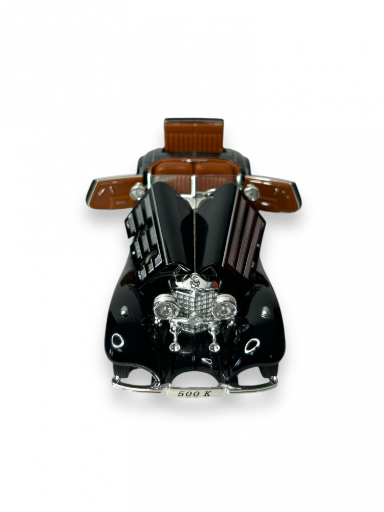 Macheta Mercedes-Benz 500 K  Specialroadster 1936, Fum pe Baza de Apa, Sunete de Motor si Lumini, Functii de Deschidere Usi si Pull-Back, Negru, 1:24 [7]