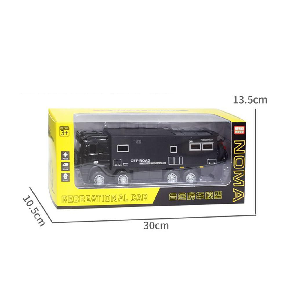 Macheta Mercedes-Benz Arocs Nomadism Navigator 8x8, Metal, Sunete de Motor si Lumini, Functii de Deschidere Usi si Pull-Back, Negru, 1:24 [4]