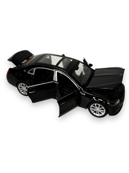 Macheta Mercedes-Maybach, Metal, Sunete de Motor si Lumini, Functii de Deschidere Usi si Pull-Back,15 cm, Negru [3]