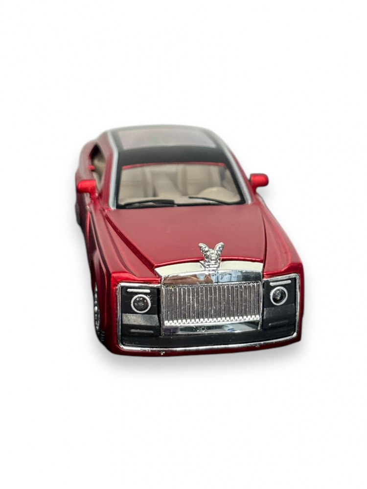 Macheta Rolls Royce Phantom, Metal, Sunete de Motor si Lumini, Functii de Deschidere Usi si Pull-Back, 15 cm - Rosu [9]
