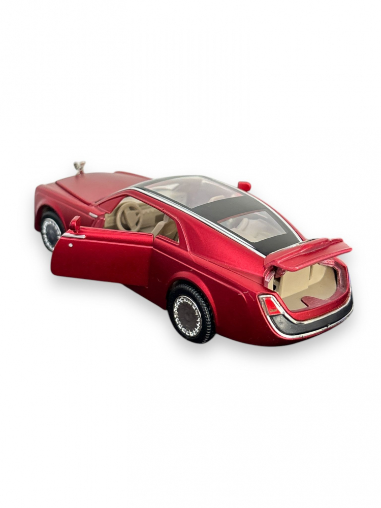 Macheta Rolls Royce Phantom, Metal, Sunete de Motor si Lumini, Functii de Deschidere Usi si Pull-Back, 15 cm - Rosu [10]