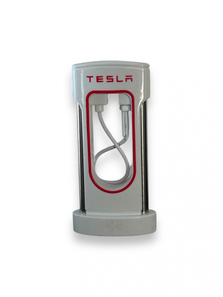 Macheta Tesla Semi-Trailer Truck Head, cu Statie de Incarcare, din Metal, cu Lumini si Sunete realistice de Motor si Alarma, cu Functie Pull-Back, cu Functie de Deschidere a Usilor - Verde [12]