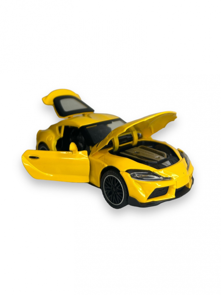 Macheta Toyota Supra, Metal, Sunete de Motor si Lumini, Functii de Deschidere Usi si Pull-Back, 15 cm [7]