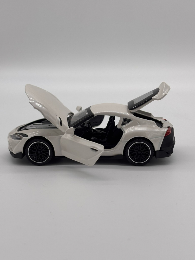 Macheta Toyota Supra, Metal, Sunete de Motor si Lumini, Functii de Deschidere Usi si Pull-Back, 15 cm [3]