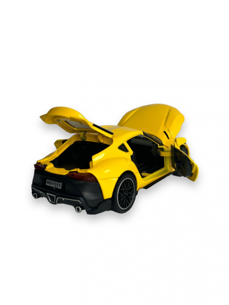 Macheta Toyota Supra, Metal, Sunete de Motor si Lumini, Functii de Deschidere Usi si Pull-Back, 15 cm [5]