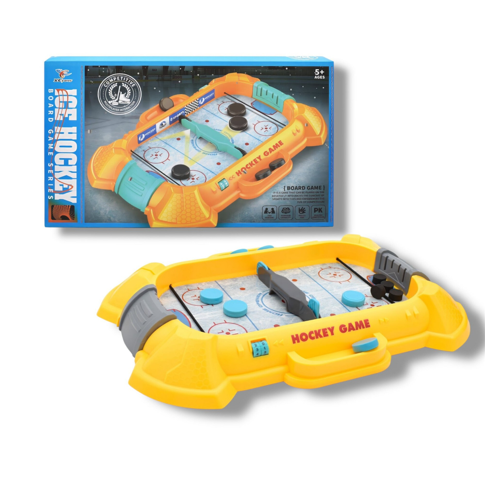 Masa de Hochei Interactiva pentru 2 Jucatori – Cu Stickere, Tabla de Scor si Pucuri, 27, 7 cm [2]