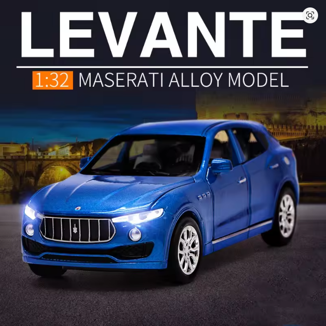 Automacheta Maserati Levante, din Metal, 15 cm – Cu Funcție Pull-Back, Sunete, Lumini și Elemente Mobile [12]