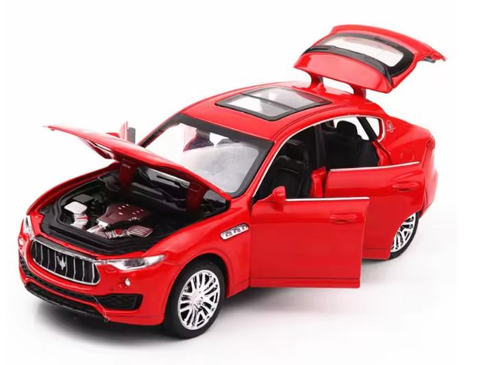 Automacheta Maserati Levante, din Metal, 15 cm – Cu Funcție Pull-Back, Sunete, Lumini și Elemente Mobile [3]