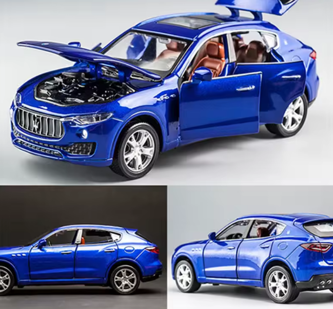 Automacheta Maserati Levante, din Metal, 15 cm – Cu Funcție Pull-Back, Sunete, Lumini și Elemente Mobile [5]