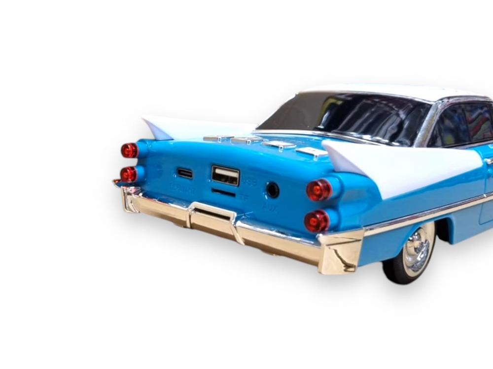 Masina-Boxa Dodge 59, cu Bluetooth, MP3, USB, Card TF, U Disk, Radio FM, HIFI Stereo, 28cm, din Plastic - Emerald [8]