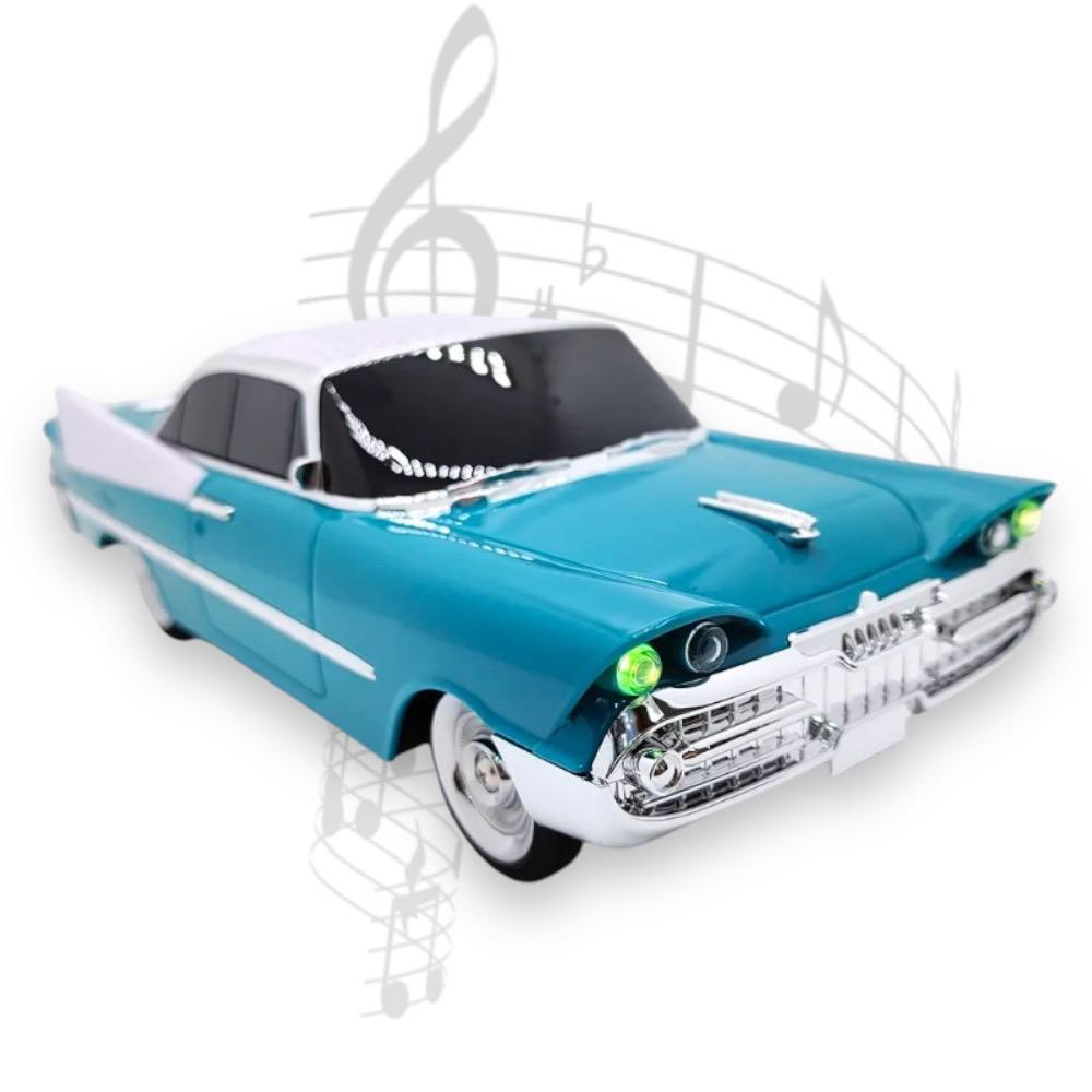 Masina-Boxa Dodge 59, cu Bluetooth, MP3, USB, Card TF, U Disk, Radio FM, HIFI Stereo, 28cm, din Plastic - Emerald [1]