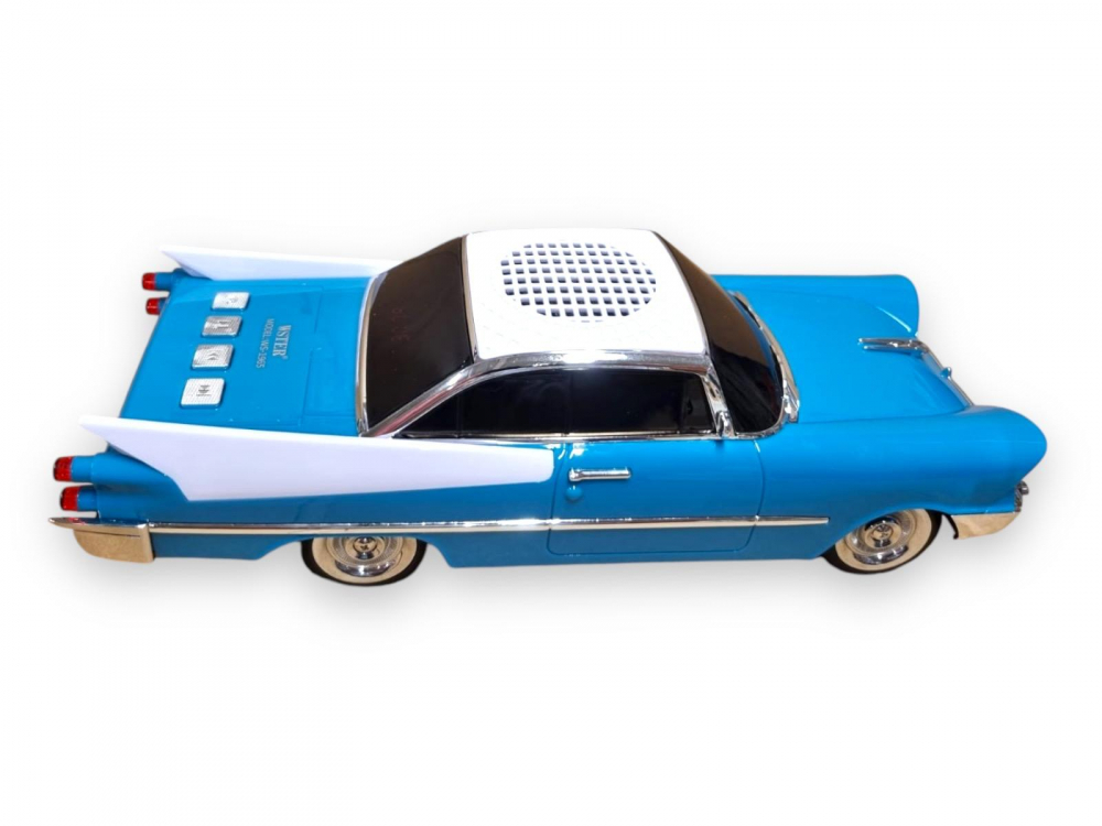 Masina-Boxa Dodge 59, cu Bluetooth, MP3, USB, Card TF, U Disk, Radio FM, HIFI Stereo, 28cm, din Plastic - Emerald [12]