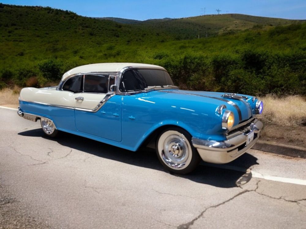 Masina-Boxa Pontiac 1955, cu Bluetooth, MP3, USB, Card TF, U Disk, Radio FM, HIFI Stereo, din Plastic, 28cm - Emerald [13]