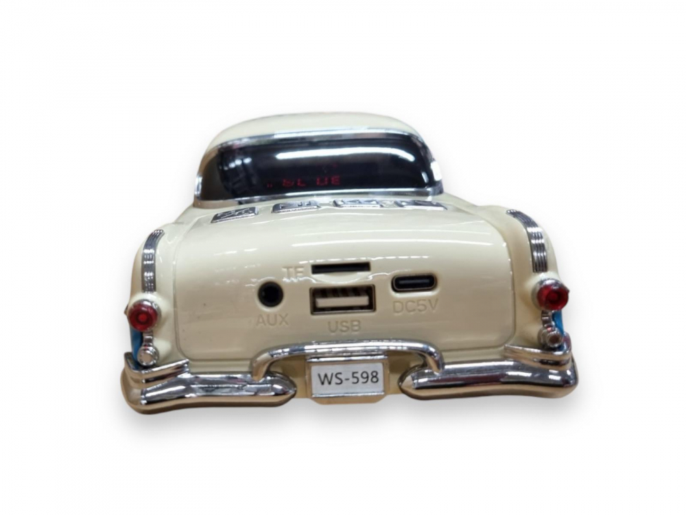 Masina-Boxa Pontiac 1955, cu Bluetooth, MP3, USB, Card TF, U Disk, Radio FM, HIFI Stereo, din Plastic, 28cm - Emerald [2]