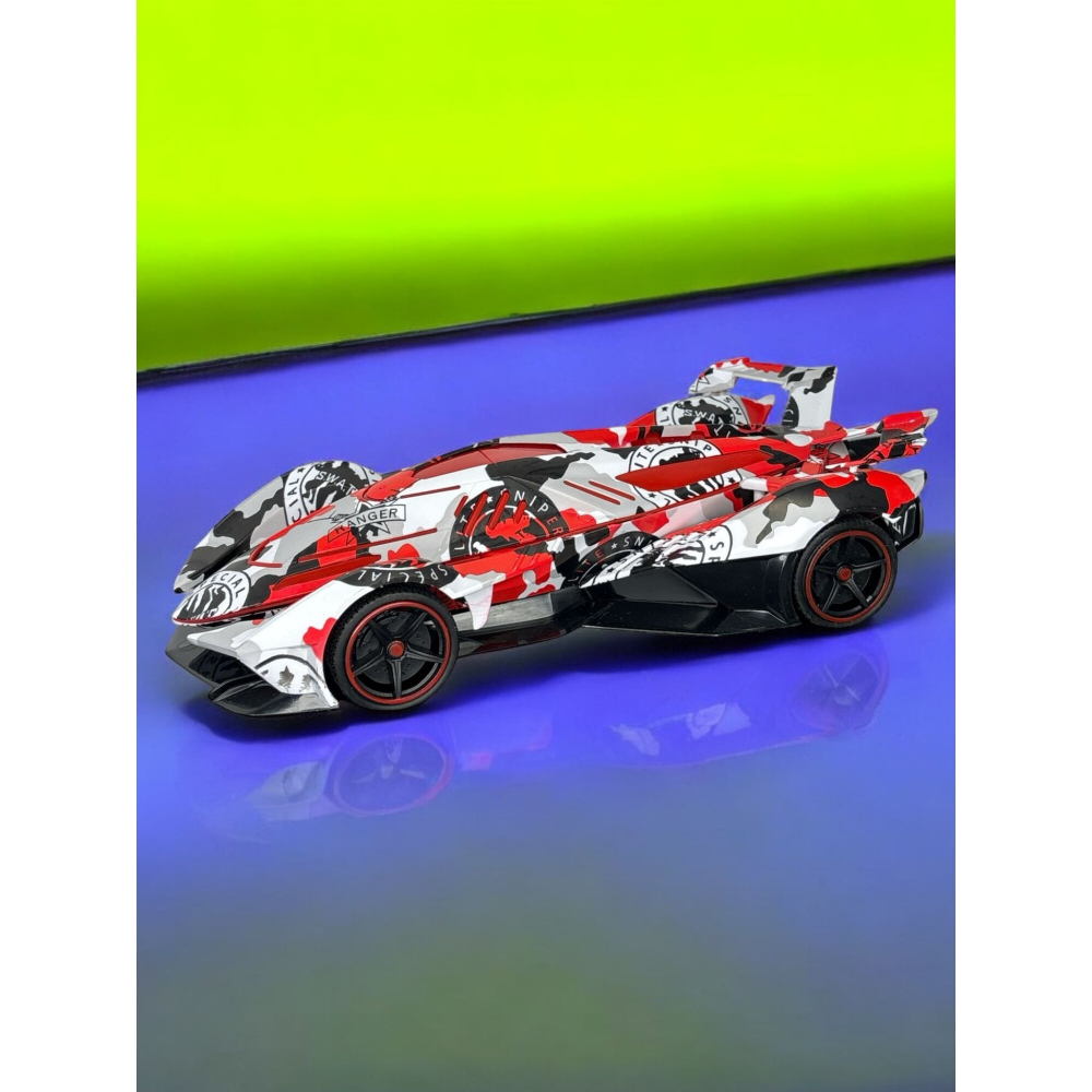 Masina cu Telecomanda Speed Racer, Fum pe Baza de Apa, Lumini, Miscari Multi-directionale- 30 cm [3]