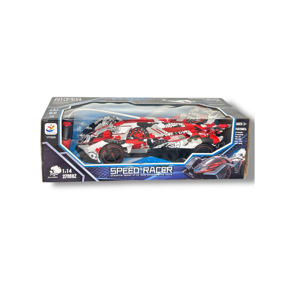 Masina cu Telecomanda Speed Racer, Fum pe Baza de Apa, Lumini, Miscari Multi-directionale- 30 cm [7]