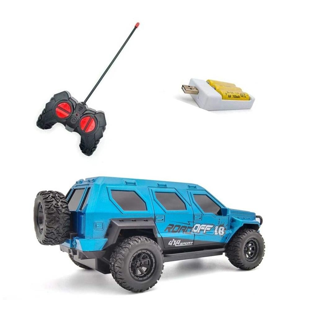 Masina de Curse OFF-ROAD, cu Telecomanda Full Function - Albastru [3]