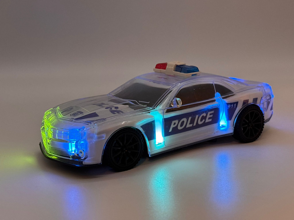 Mașină de Poliție cu Telecomandă, Caroserie Iluminată, Lumină și Sunet Realist, Funcție R/C – Efecte Vizuale Spectaculoase [11]