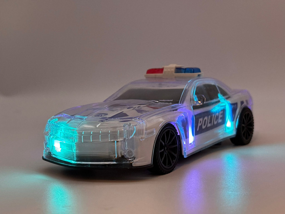 Mașină de Poliție cu Telecomandă, Caroserie Iluminată, Lumină și Sunet Realist, Funcție R/C – Efecte Vizuale Spectaculoase [10]
