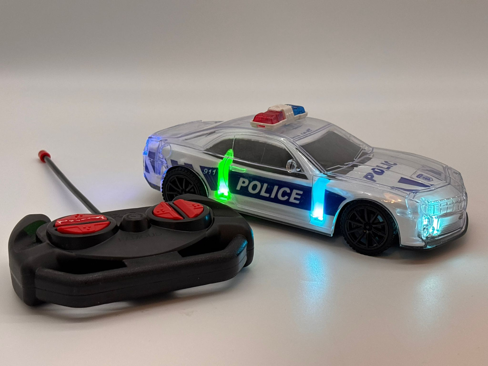 Mașină de Poliție cu Telecomandă, Caroserie Iluminată, Lumină și Sunet Realist, Funcție R/C – Efecte Vizuale Spectaculoase [5]
