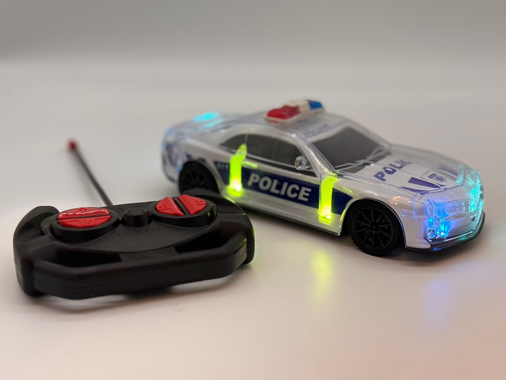 Mașină de Poliție cu Telecomandă, Caroserie Iluminată, Lumină și Sunet Realist, Funcție R/C – Efecte Vizuale Spectaculoase [4]