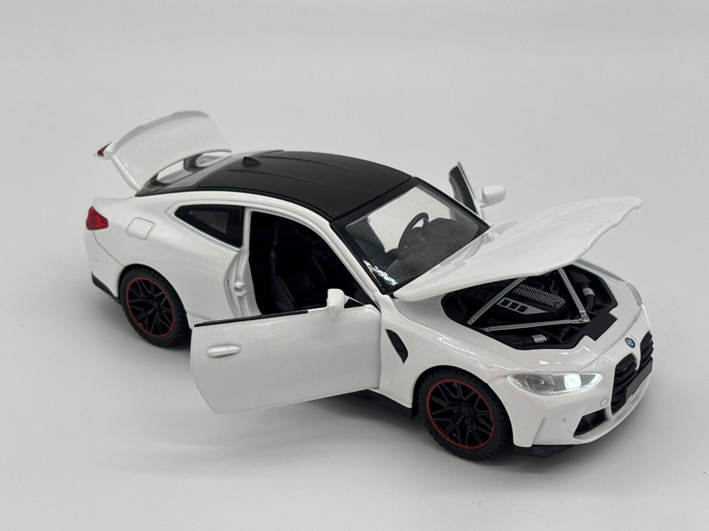 Mașină din Metal BMW M4 G82, 1:32, Functie Pullback, Uși Deschizătoare, Lumini și Sunete, 15 cm [14]