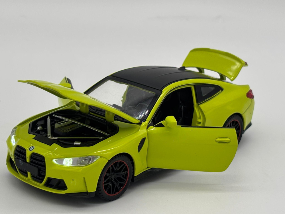 Mașină din Metal BMW M4 G82, 1:32, Functie Pullback, Uși Deschizătoare, Lumini și Sunete, 15 cm [11]
