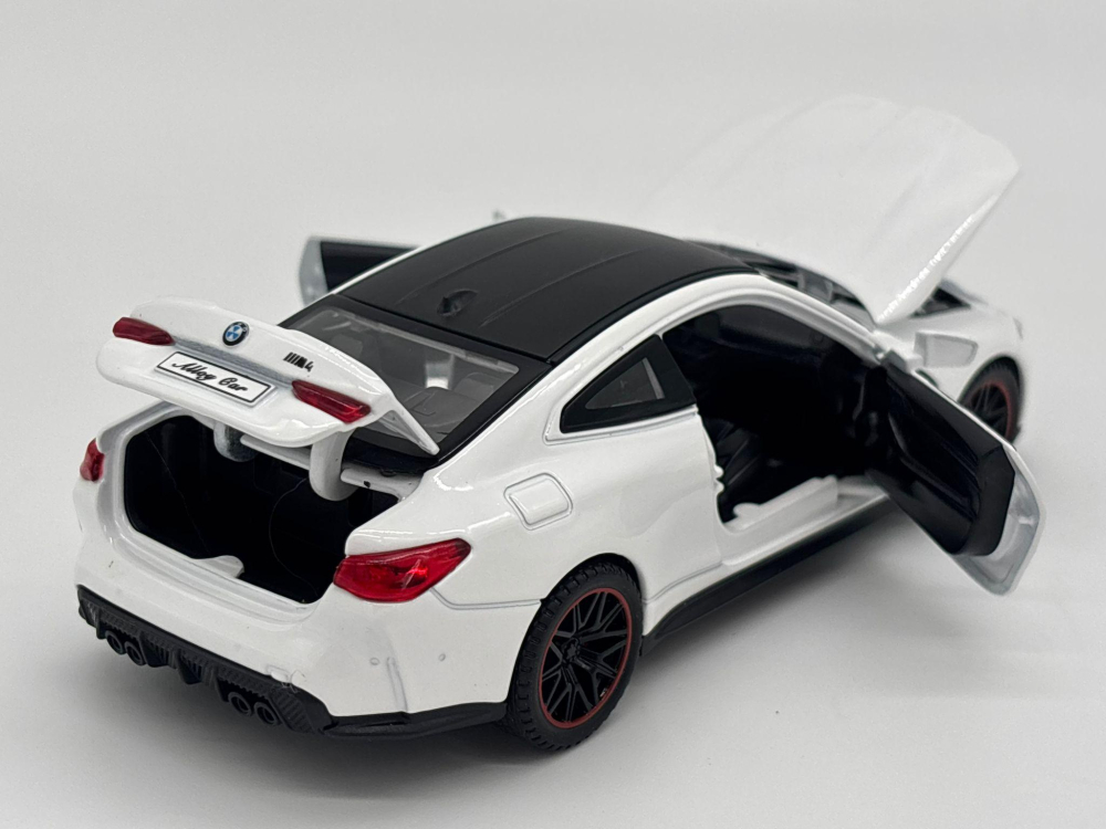 Mașină din Metal BMW M4 G82, 1:32, Functie Pullback, Uși Deschizătoare, Lumini și Sunete, 15 cm [11]
