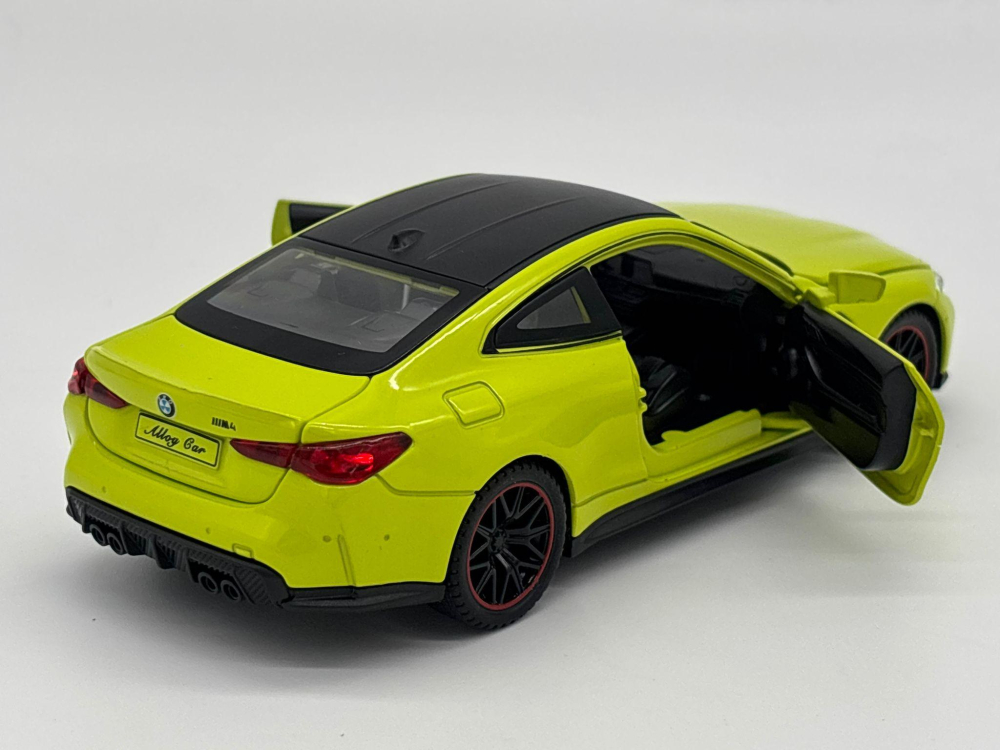 Mașină din Metal BMW M4 G82, 1:32, Functie Pullback, Uși Deschizătoare, Lumini și Sunete, 15 cm [10]