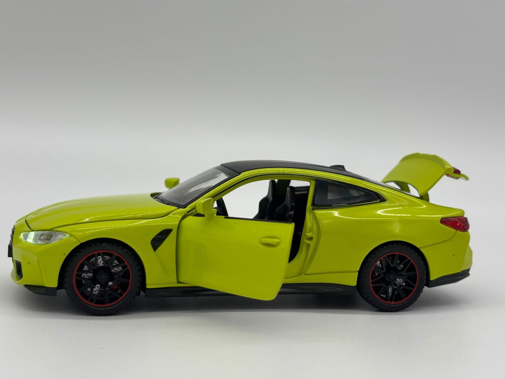 Mașină din Metal BMW M4 G82, 1:32, Functie Pullback, Uși Deschizătoare, Lumini și Sunete, 15 cm [8]
