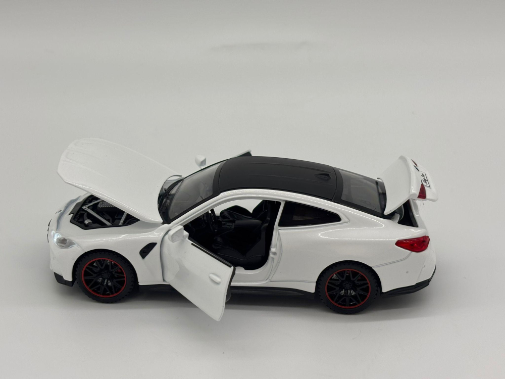 Mașină din Metal BMW M4 G82, 1:32, Functie Pullback, Uși Deschizătoare, Lumini și Sunete, 15 cm [10]