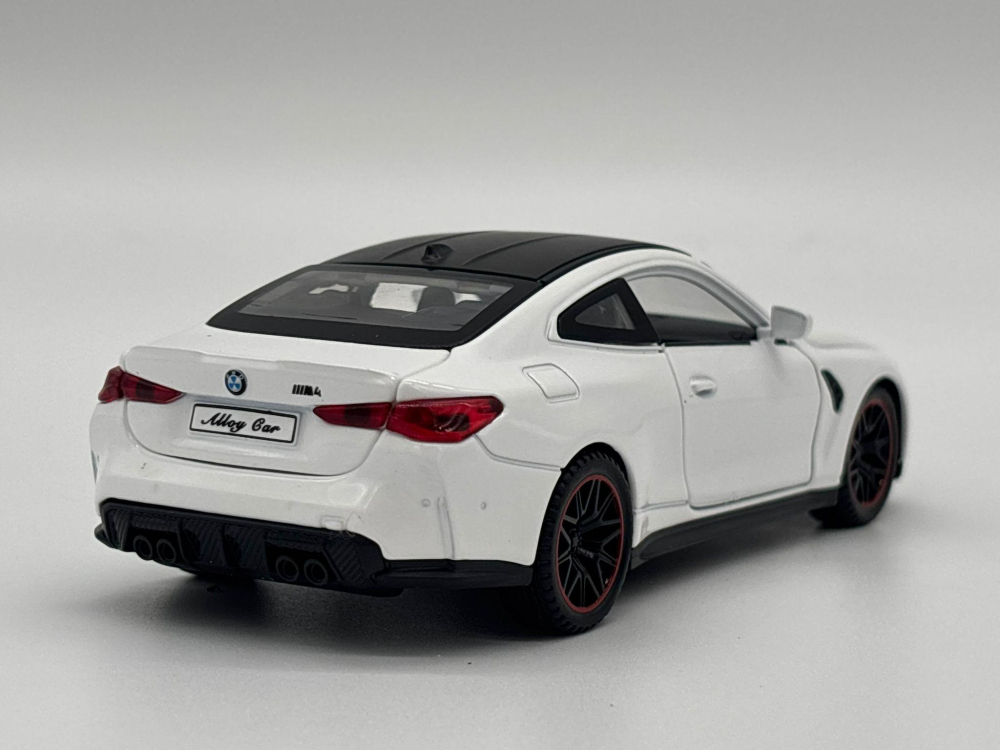 Mașină din Metal BMW M4 G82, 1:32, Functie Pullback, Uși Deschizătoare, Lumini și Sunete, 15 cm [12]