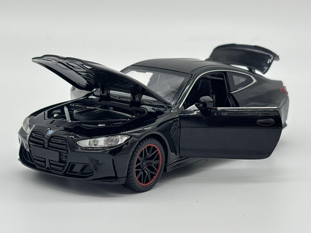 Mașină din Metal BMW M4 G82, 1:32, Functie Pullback, Uși Deschizătoare, Lumini și Sunete, 15 cm [8]