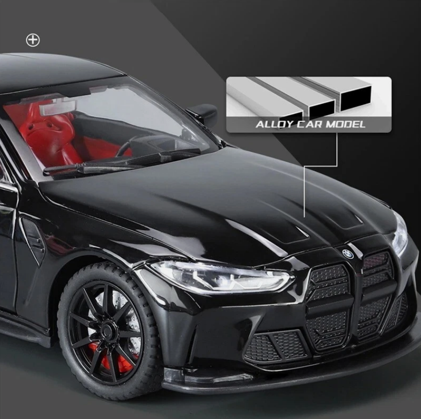 Mașină din Metal BMW M4 G82, 1:32, Functie Pullback, Uși Deschizătoare, Lumini și Sunete, 15 cm [3]