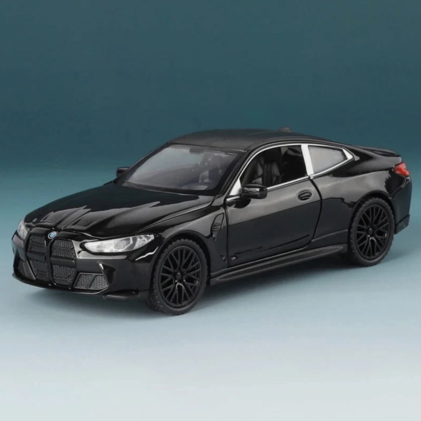 Mașină din Metal BMW M4 G82, 1:32, Functie Pullback, Uși Deschizătoare, Lumini și Sunete, 15 cm [7]