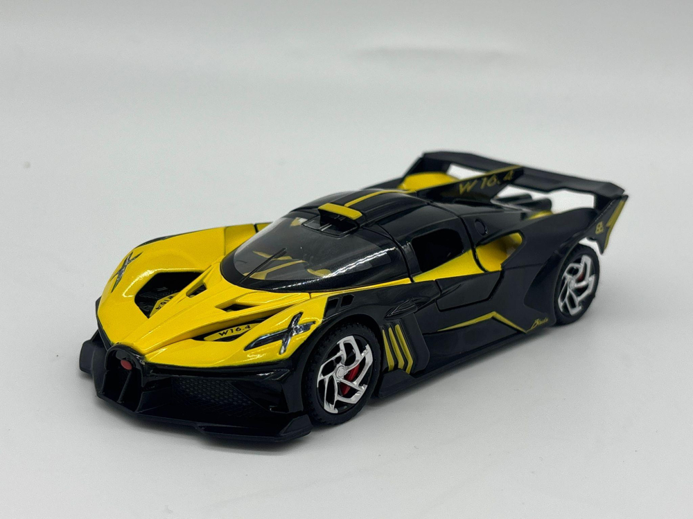 Mașină din Metal Bugatti Bolide 1:32, Hypercar cu Pullback, Uși Deschizătoare în Sus, Lumini și Sunete, 15 cm [11]