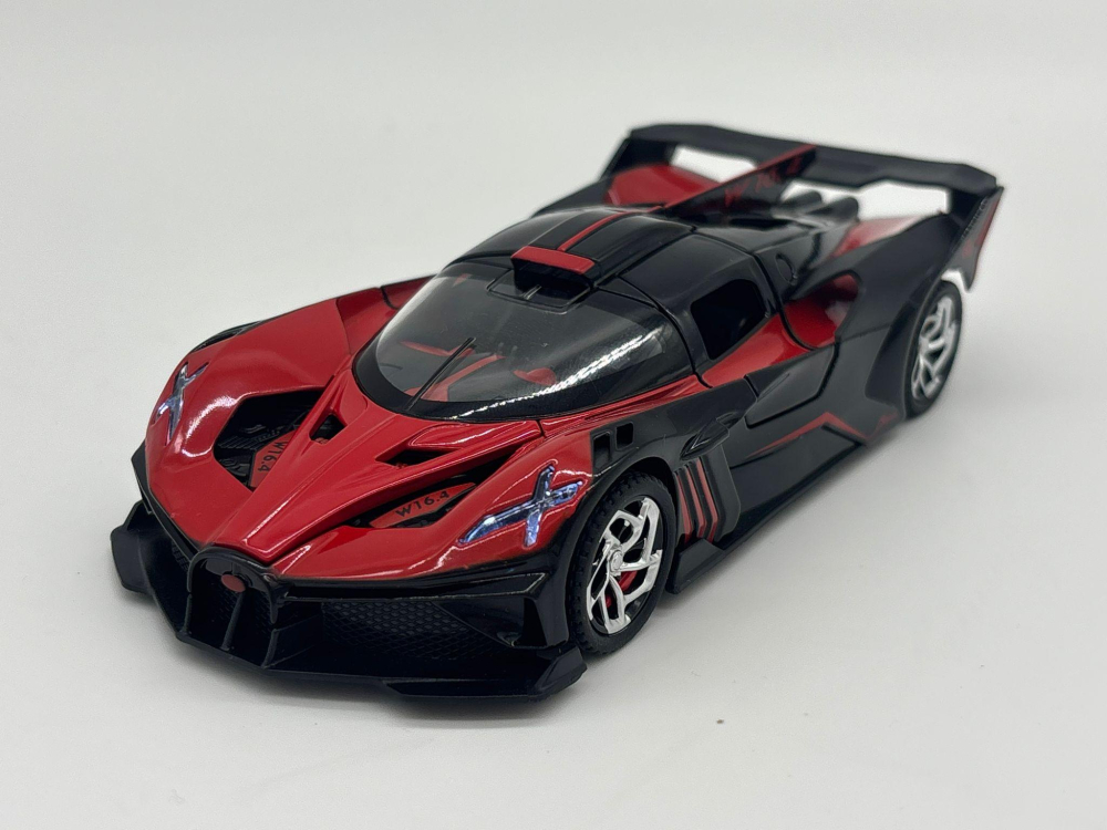 Mașină din Metal Bugatti Bolide 1:32, Hypercar cu Pullback, Uși Deschizătoare în Sus, Lumini și Sunete, 15 cm [6]