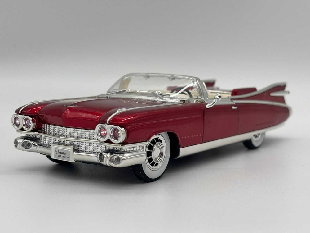 Mașină din Metal Cadillac Eldorado Biarritz 1959 Decapotabilă 1:24, Pullback, Lumini, Uși Deschizătoare, 23 cm [8]