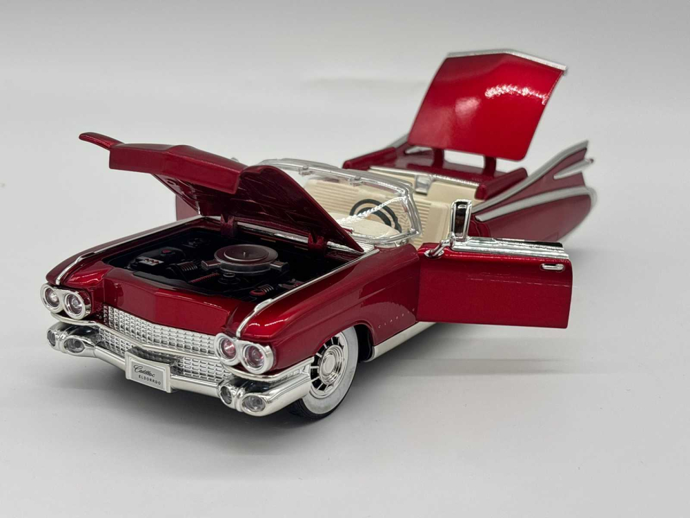 Mașină din Metal Cadillac Eldorado Biarritz 1959 Decapotabilă 1:24, Pullback, Lumini, Uși Deschizătoare, 23 cm [9]