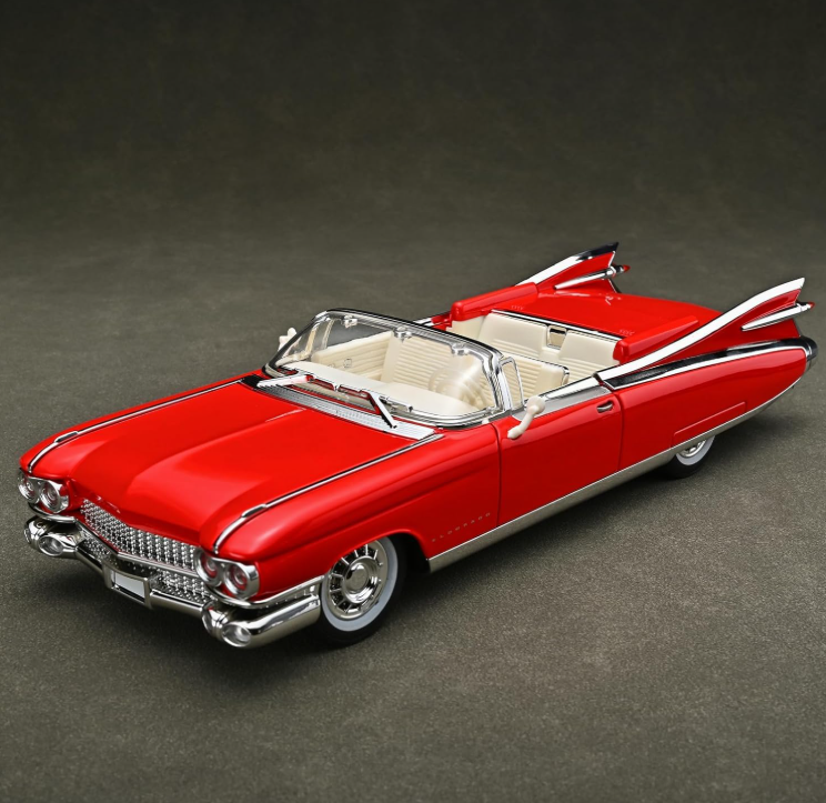 Mașină din Metal Cadillac Eldorado Biarritz 1959 Decapotabilă 1:24, Pullback, Lumini, Uși Deschizătoare, 23 cm [5]