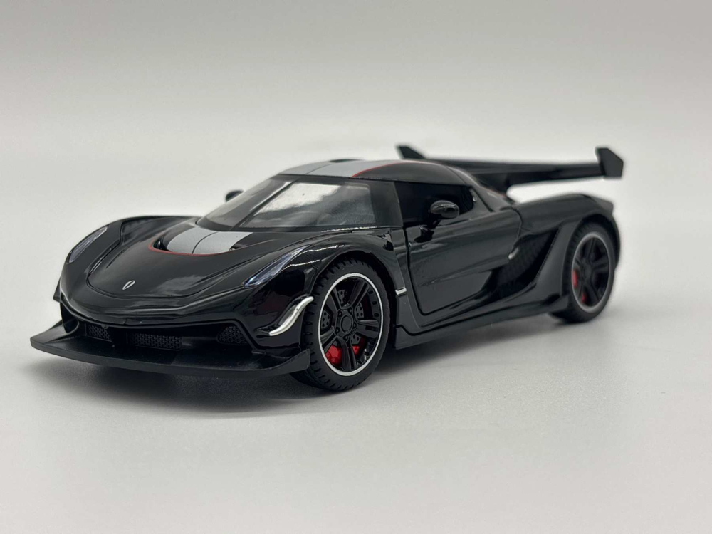 Mașină din Metal Koenigsegg Jesko 1:32, Pullback, Lumini și Sunete, Uși Deschizătoare, 15 cm [7]