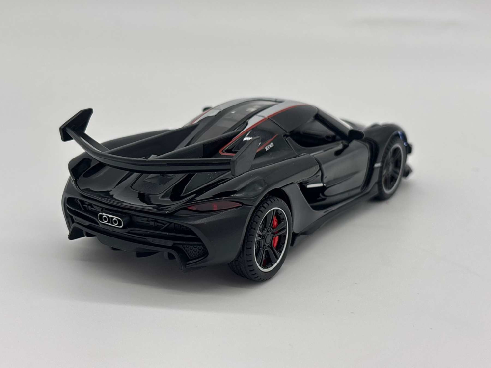 Mașină din Metal Koenigsegg Jesko 1:32, Pullback, Lumini și Sunete, Uși Deschizătoare, 15 cm [8]