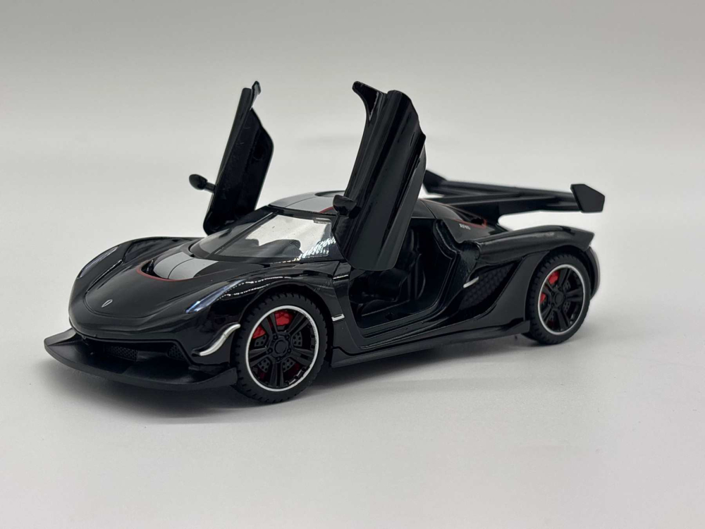 Mașină din Metal Koenigsegg Jesko 1:32, Pullback, Lumini și Sunete, Uși Deschizătoare, 15 cm [10]