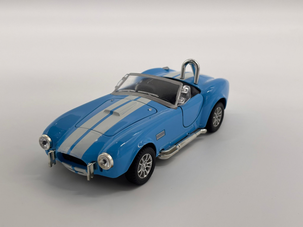 Automacheta Shelby Cobra din Metal – cu Sunete și Lumini, Elemente Mobile (Uși, Capotă, Portbagaj), 16 cm [3]