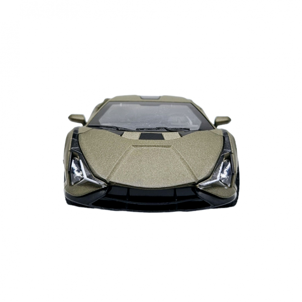 Masinuta metalica tip Lamborghini SIAN, Sunete realistice, Usile se deschid, Farurile lumineaza, Baterii incluse, Metalizat, 15cm [4]