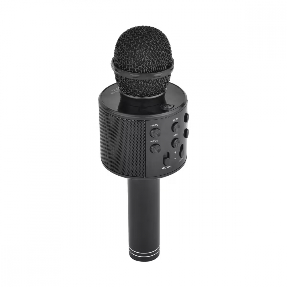 Microfon Karaoke Wireless, Multifunctional, cu Radio, TF Card, USB, Functie de Inregistrare, Efecte Vocale - Negru [4]